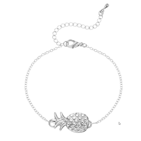 NWT! Boutique Pineapple Silver Bracelet - Picture 2 of 5